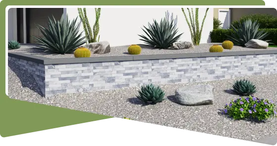 front-yard-landscape-retaining-wall-construction-with-plants-ultimate-pro-landscaping-coachella-valley 1