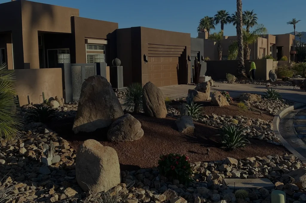 front-yard-desert-landscape-design-with-rock-plants-and-hardscape-landscaper-ultimate-pro-landscaping-coachella-valley-2