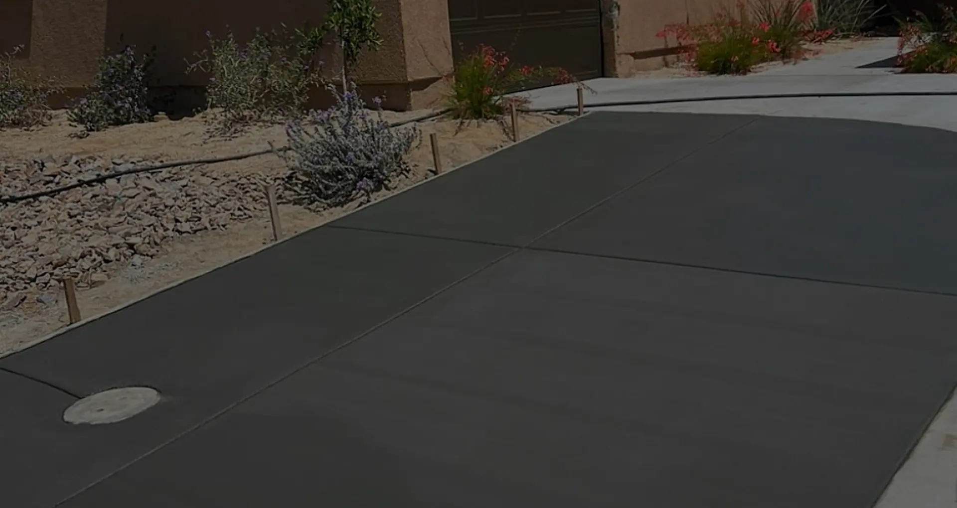 front-yard-new-concrete-driveway-installation-02-ultimate-pro-landscaping-coachella-valley 2